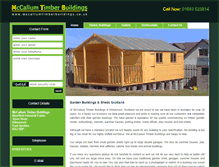 Tablet Screenshot of mccallumtimberbuildings.co.uk